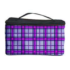 Purple Tartan Cosmetic Storage Case by jumpercat