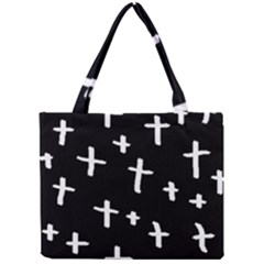 White Cross Mini Tote Bag by snowwhitegirl