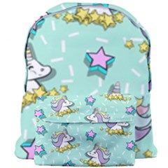 Magical Happy Unicorn And Stars Giant Full Print Backpack by Bigfootshirtshop