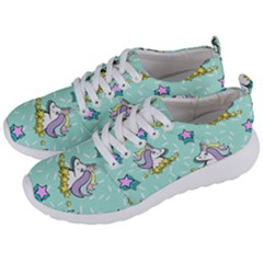 Magical Happy Unicorn And Stars Men s Lightweight Sports Shoes by Bigfootshirtshop