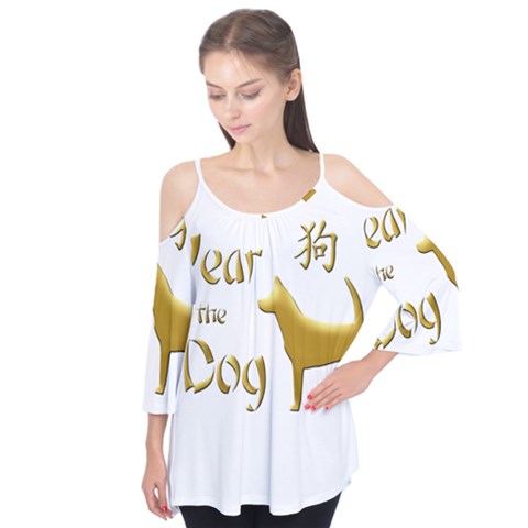 Year Of The Dog - Chinese New Year Flutter Tees by Valentinaart