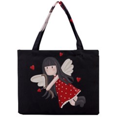 Cupid Girl Mini Tote Bag by Valentinaart