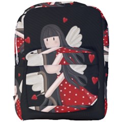 Cupid Girl Full Print Backpack by Valentinaart