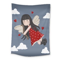 Cupid Girl Medium Tapestry by Valentinaart