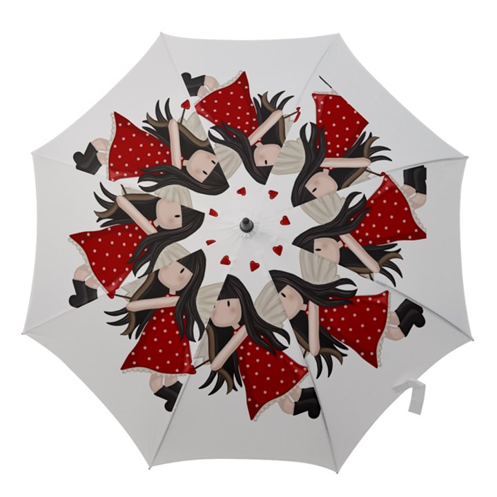 Cupid girl Hook Handle Umbrellas (Large)