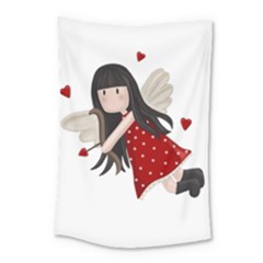 Cupid Girl Small Tapestry by Valentinaart