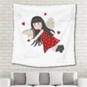 Cupid girl Square Tapestry (Large) View2