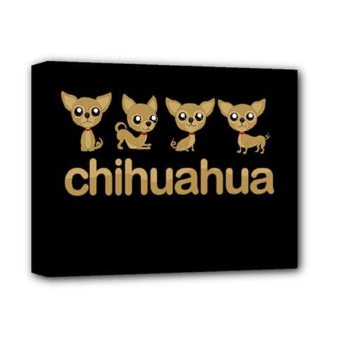 Chihuahua Deluxe Canvas 14  X 11  by Valentinaart