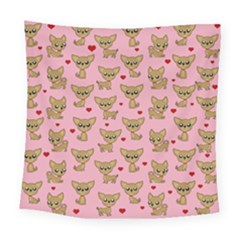 Chihuahua Pattern Square Tapestry (large)