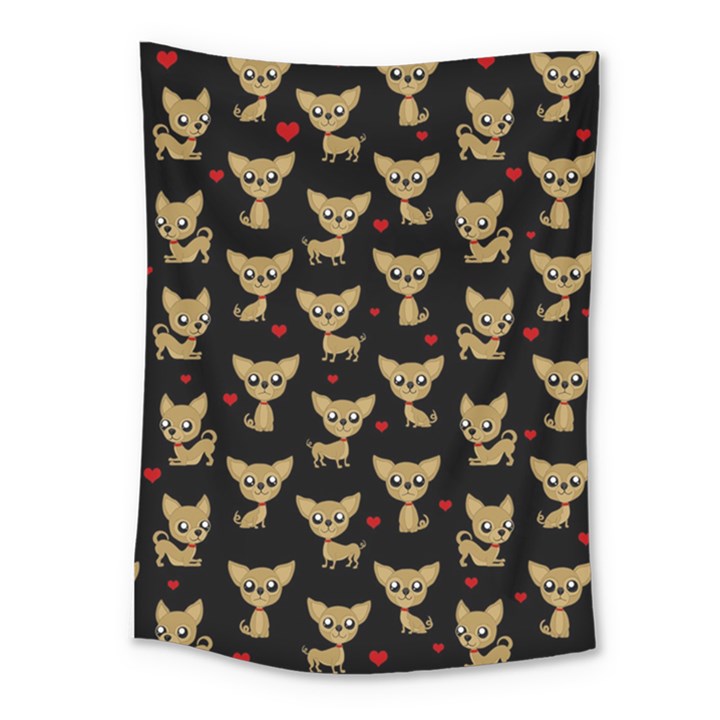 Chihuahua pattern Medium Tapestry