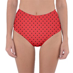 Ladybug Reversible High-waist Bikini Bottoms by jumpercat