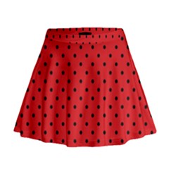 Ladybug Mini Flare Skirt by jumpercat