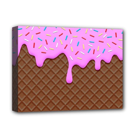 Chocolate And Strawberry Icecream Deluxe Canvas 16  X 12   by jumpercat