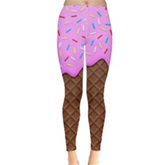 Chocolate And Strawberry Icecream Leggings  by jumpercat