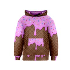 Chocolate And Strawberry Icecream Kids  Pullover Hoodie by jumpercat