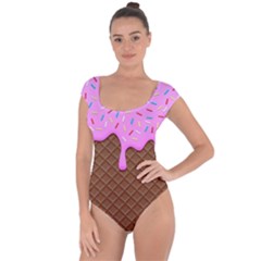 Chocolate And Strawberry Icecream Short Sleeve Leotard  by jumpercat