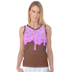 Chocolate And Strawberry Icecream Women s Basketball Tank Top by jumpercat