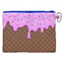 Chocolate And Strawberry Icecream Canvas Cosmetic Bag (XXL) View2