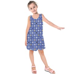 Persian Block Sky Kids  Sleeveless Dress by jumpercat