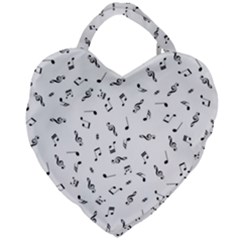 Music Tones Light Giant Heart Shaped Tote by jumpercat