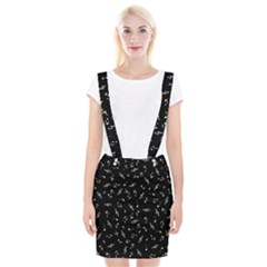 Music Tones Black Braces Suspender Skirt by jumpercat