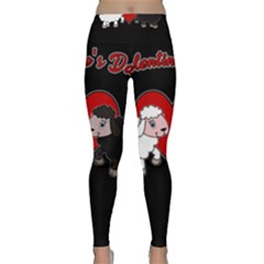 Valentines Day - Sheep  Classic Yoga Leggings by Valentinaart