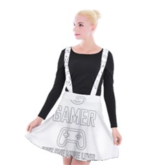 Gamer Suspender Skater Skirt by Valentinaart