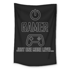 Gamer Large Tapestry by Valentinaart