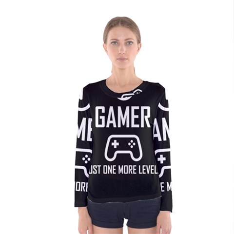 Gamer Women s Long Sleeve Tee by Valentinaart