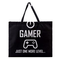 Gamer Zipper Large Tote Bag