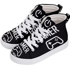 Gamer Kid s Hi-top Skate Sneakers by Valentinaart