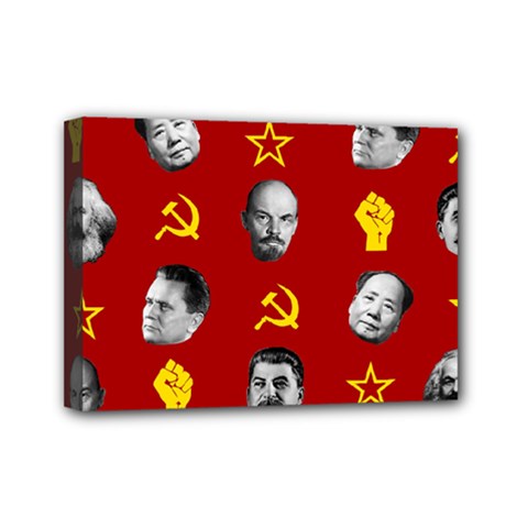 Communist Leaders Mini Canvas 7  X 5  by Valentinaart