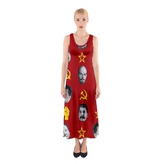 Communist Leaders Sleeveless Maxi Dress by Valentinaart