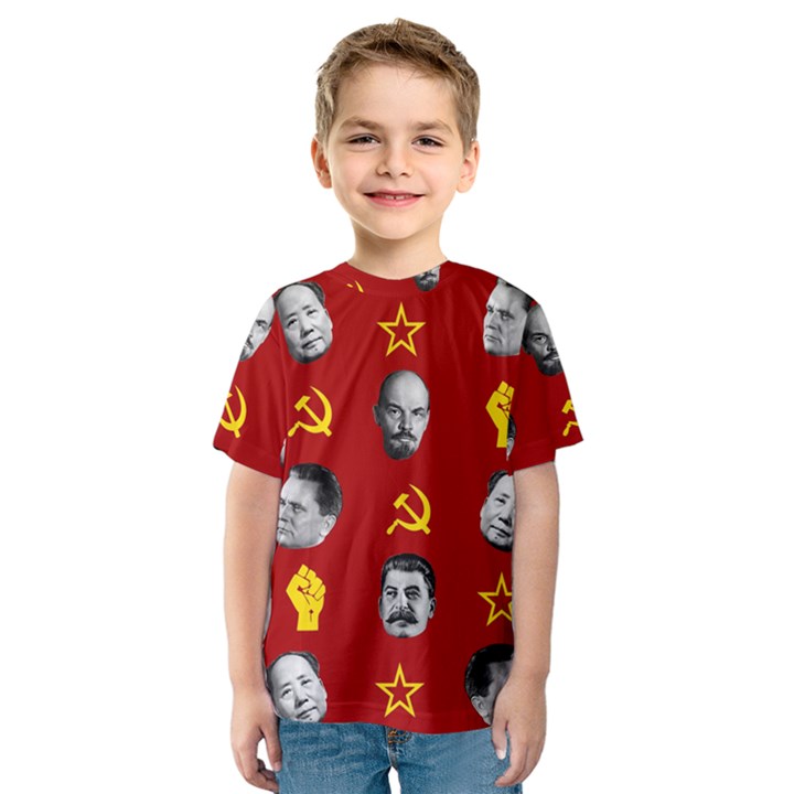 Communist Leaders Kids  Sport Mesh Tee