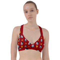 Communist Leaders Sweetheart Sports Bra by Valentinaart