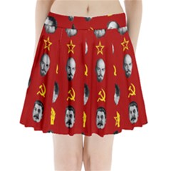 Communist Leaders Pleated Mini Skirt by Valentinaart