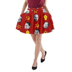 Communist Leaders A-line Pocket Skirt by Valentinaart