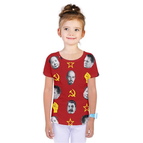 Communist Leaders Kids  One Piece Tee by Valentinaart