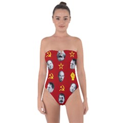 Communist Leaders Tie Back One Piece Swimsuit by Valentinaart