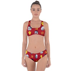 Communist Leaders Criss Cross Bikini Set by Valentinaart