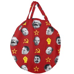 Communist Leaders Giant Round Zipper Tote by Valentinaart