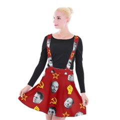 Communist Leaders Suspender Skater Skirt by Valentinaart