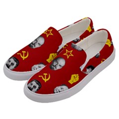 Communist Leaders Men s Canvas Slip Ons by Valentinaart