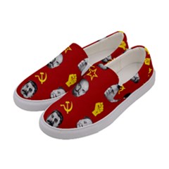 Communist Leaders Women s Canvas Slip Ons by Valentinaart