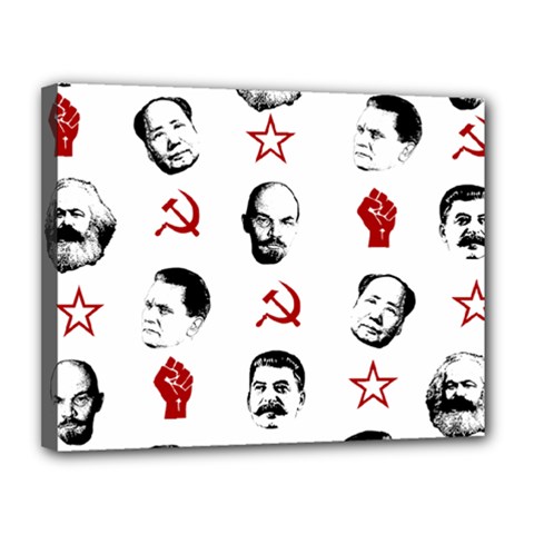 Communist Leaders Canvas 14  X 11  by Valentinaart