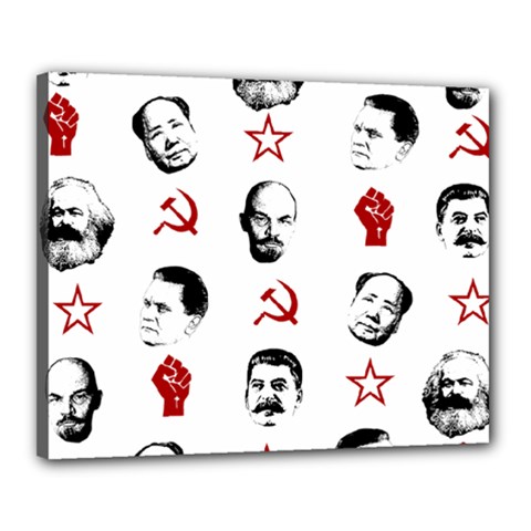 Communist Leaders Canvas 20  X 16  by Valentinaart