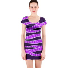 Purple Tentacles Short Sleeve Bodycon Dress by jumpercat