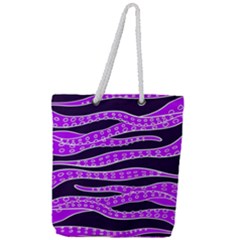 Purple Tentacles Full Print Rope Handle Tote (large) by jumpercat