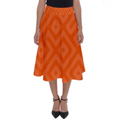 Seamless Pattern Design Tiling Perfect Length Midi Skirt by Nexatart