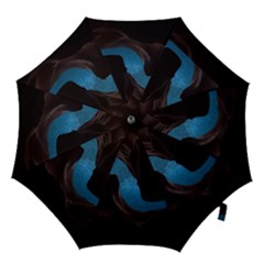 Abstract Adult Art Blur Color Hook Handle Umbrellas (Large)